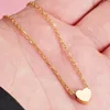 Minimalist heart necklace for women