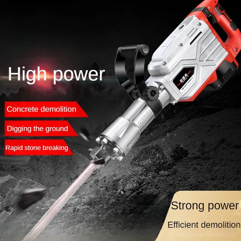 High-power Heavy-duty Electric Pick Professional Industrial Grade Electric Pick Electric Demolition Hammer Tool Set 1