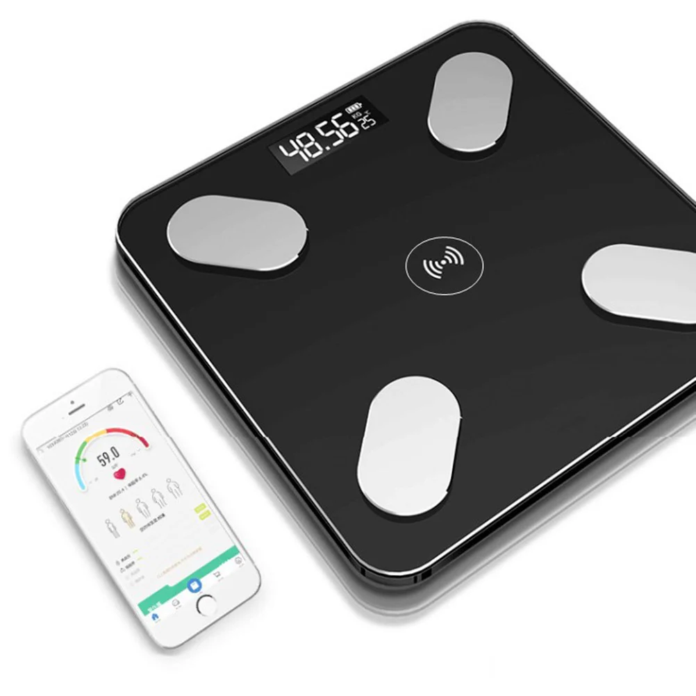 Digital Scales Weight Scale Smart Digital Scale for Home Use Black Large Display Tempered Glass Automatic On Family 6
