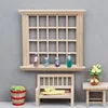 1:12 Dollhouse Mini Window Frame Square Windows Model Furniture Accessories For Doll House Decor Kids Pretend Play Toys 2