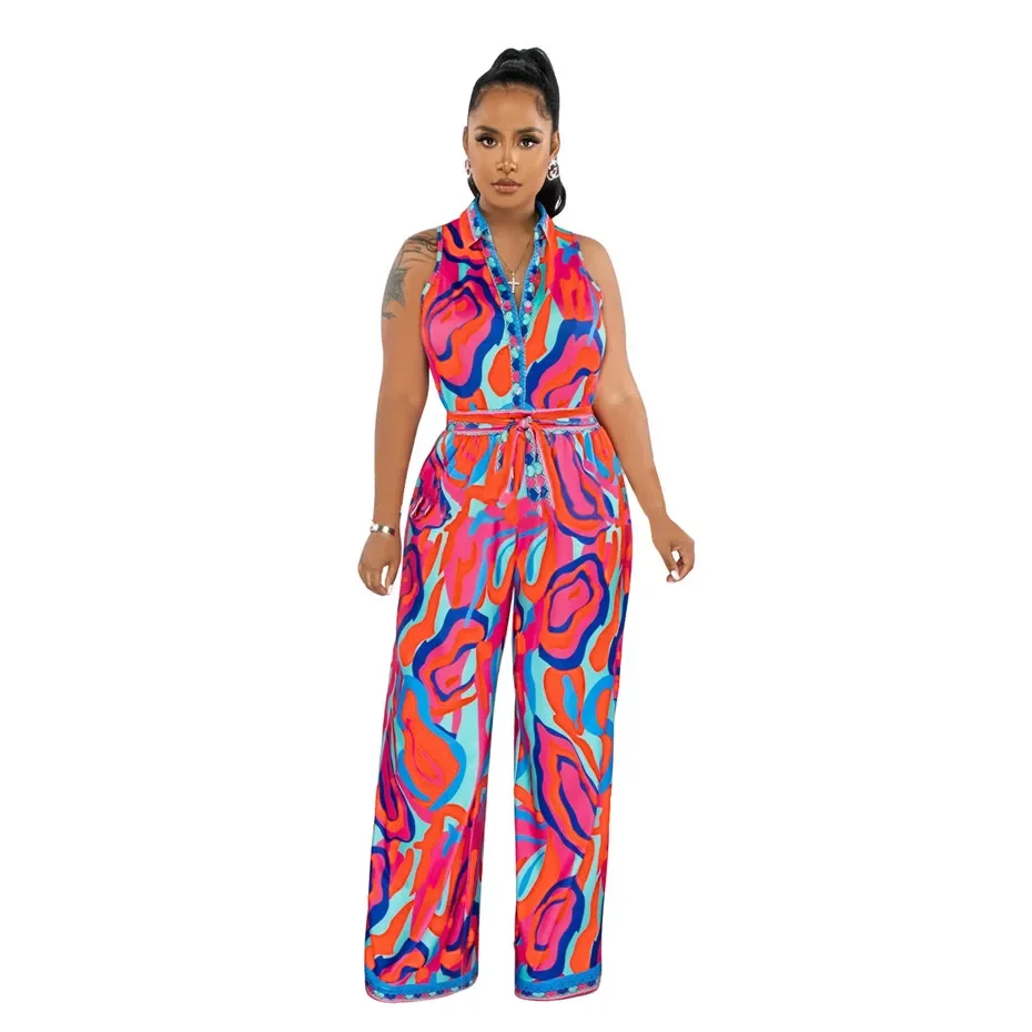 Lovely Floral Print Jumpsuit - Wide Leg Jumpsuit - Black Jumpsuit - Lulus