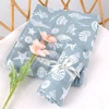 HappyFlute 1pc Baby Soft Muslin Swaddle 100% Cotton Blanket Comfortable Muslin Diaper 120*110cm For Kids 1