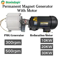 300rpm 30KW เครื่องกําเนิดไฟฟ้าแม่เหล็กถาวร 48V 96V 110V 220V 380V เครื่องกําเนิดไฟฟ้ากระแสสลับใช้สําหรับกังหันลมกังหันน้ํามอเตอร์ 1
