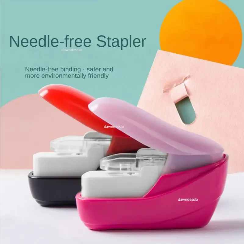 No Nails No Staples Mini Cute Book Stapleless Stapler