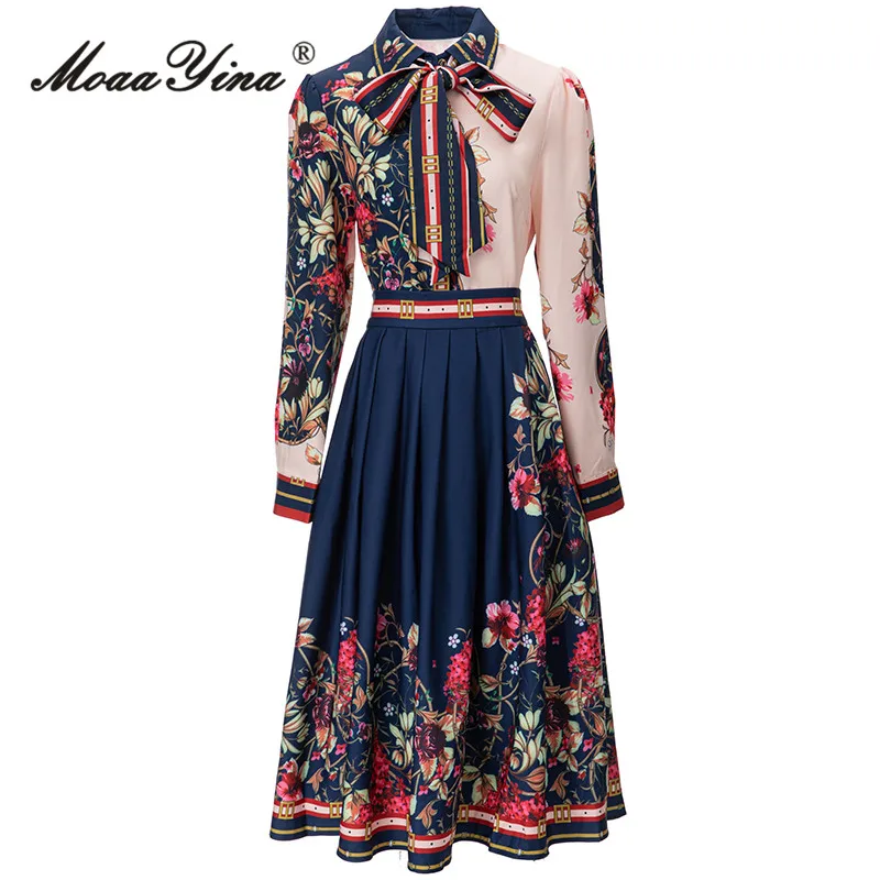 

MoaaYina, Осенний модный дизайнерский винтажный комплект с юбкой, женский тонкий пиджак с лацканами + юбка с высокой талией и рюшами, комплект из 2 предметов