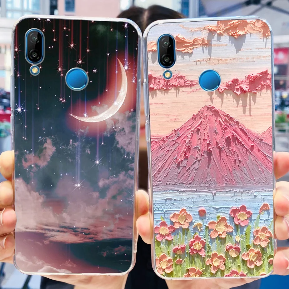 Stylish Painted Clear Silicone Soft TPU Phone Case