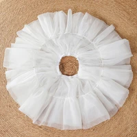 Jupon à Volants en Tulle pour Femme, 6 Couches, Jupe Bouffante à Bulles, Tutus Plissée sans Cerceau, Sous-Jupe Courte, Demi-Slip 5