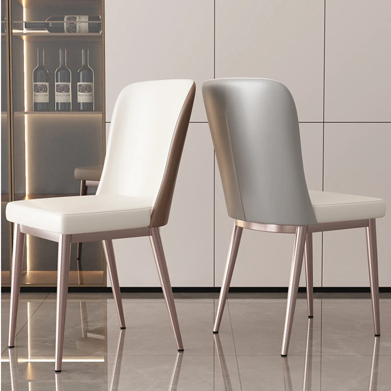 

Nordic Dining chair Home soft bag casual backrest chair light luxury Dresser chair Ergonomic modern simple restaurant furniture