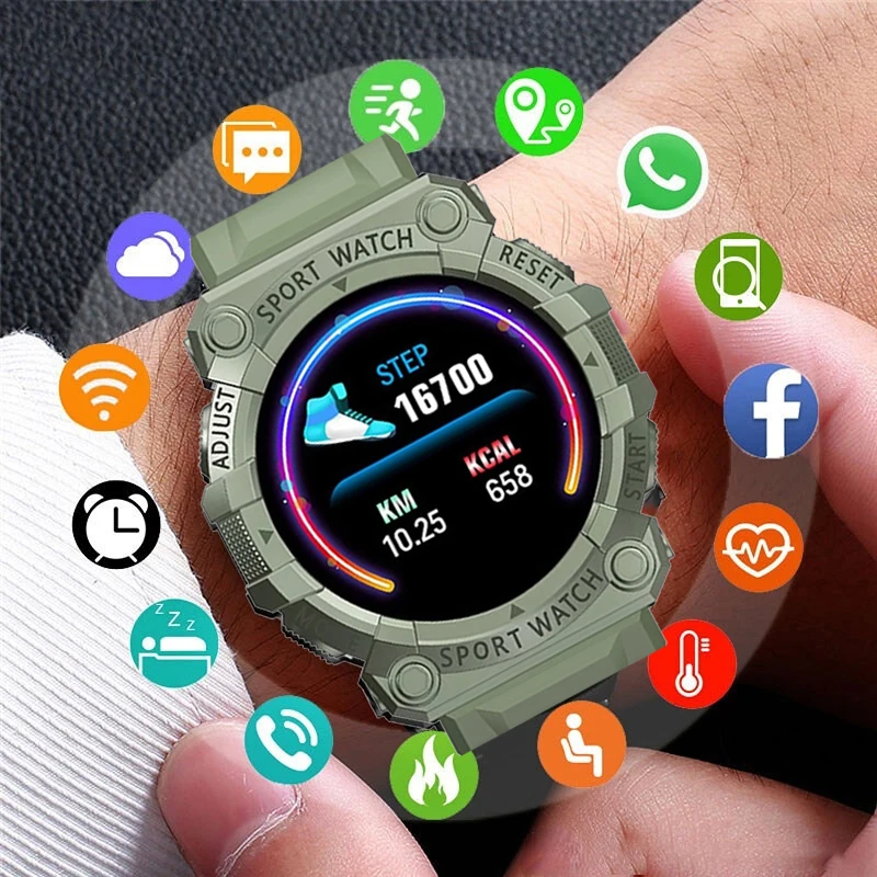 Sports Digital Smart Watches Men Women Bluetooth Smartwatch Touch Bracelet Fitness Bracelet Connected Watches Students Clock