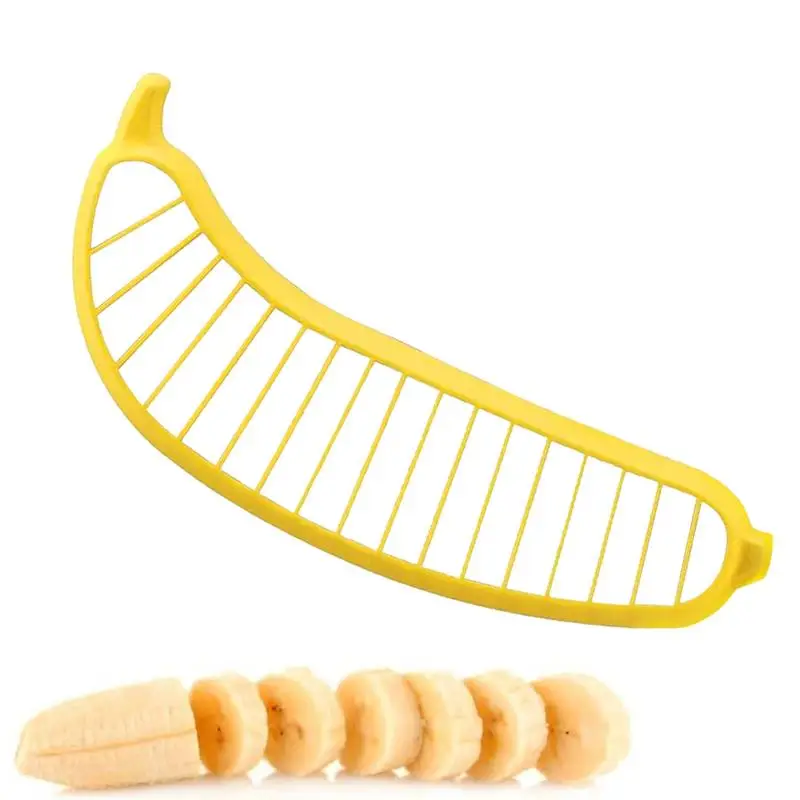 

Banana Slicer Cutter | Handy Banana Cutter Kitchen Tool | Ergonomic Cutter Slicer Practical Fruit Cutter Chopper for Banana