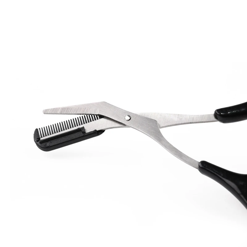 1PC Eyebrow Trimmer Shaping Stainless Steel Scissors Eyelash Brow Grooming Comb Hair Remover Razor Women Makeup Tools eyebrow trimmer set