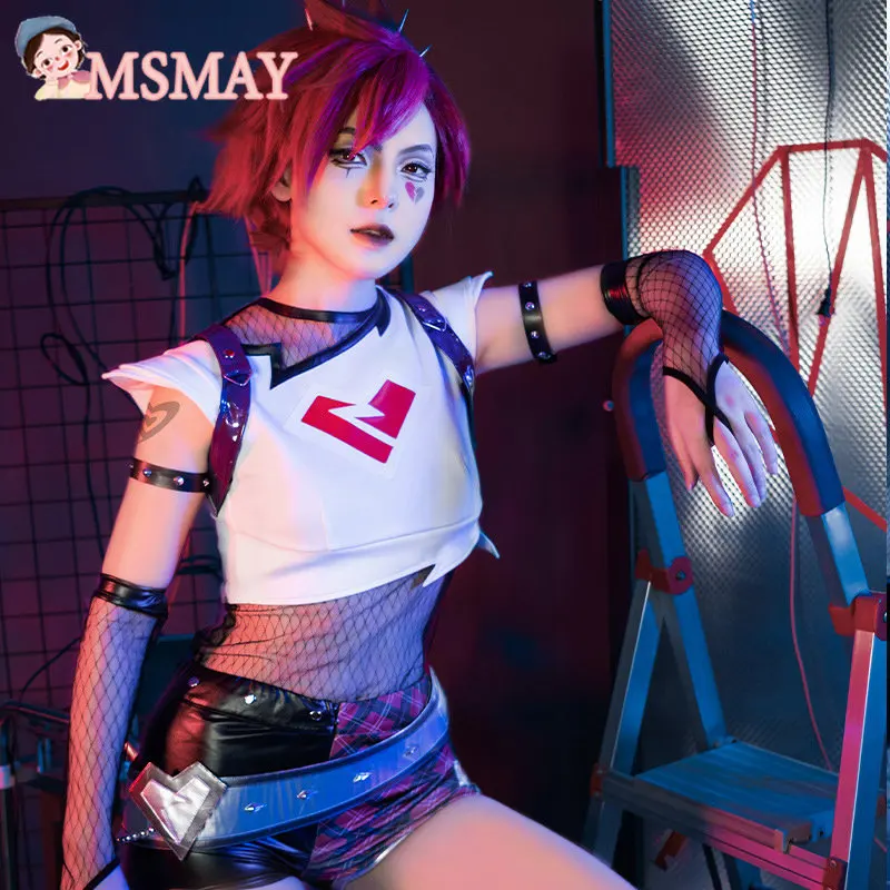 

MsMay Game LOL Caitlyn Kiramman Cosplay Costumes Set Women Top Shorts Stocking Suits Outfit Halloween Party Cosplay Unifrom