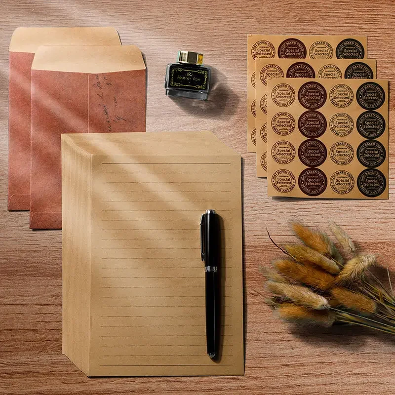 10pcs Kraft Paper Envelopes for DIY Wedding Party Invitation