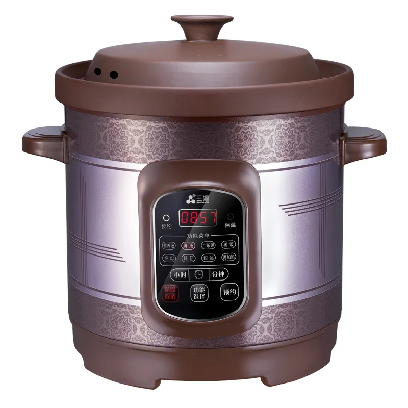 Purple Sand Electric Stew Poot Soup Ceramic Pot Cooker Household Health Maker Porridge Kitchen Appliance