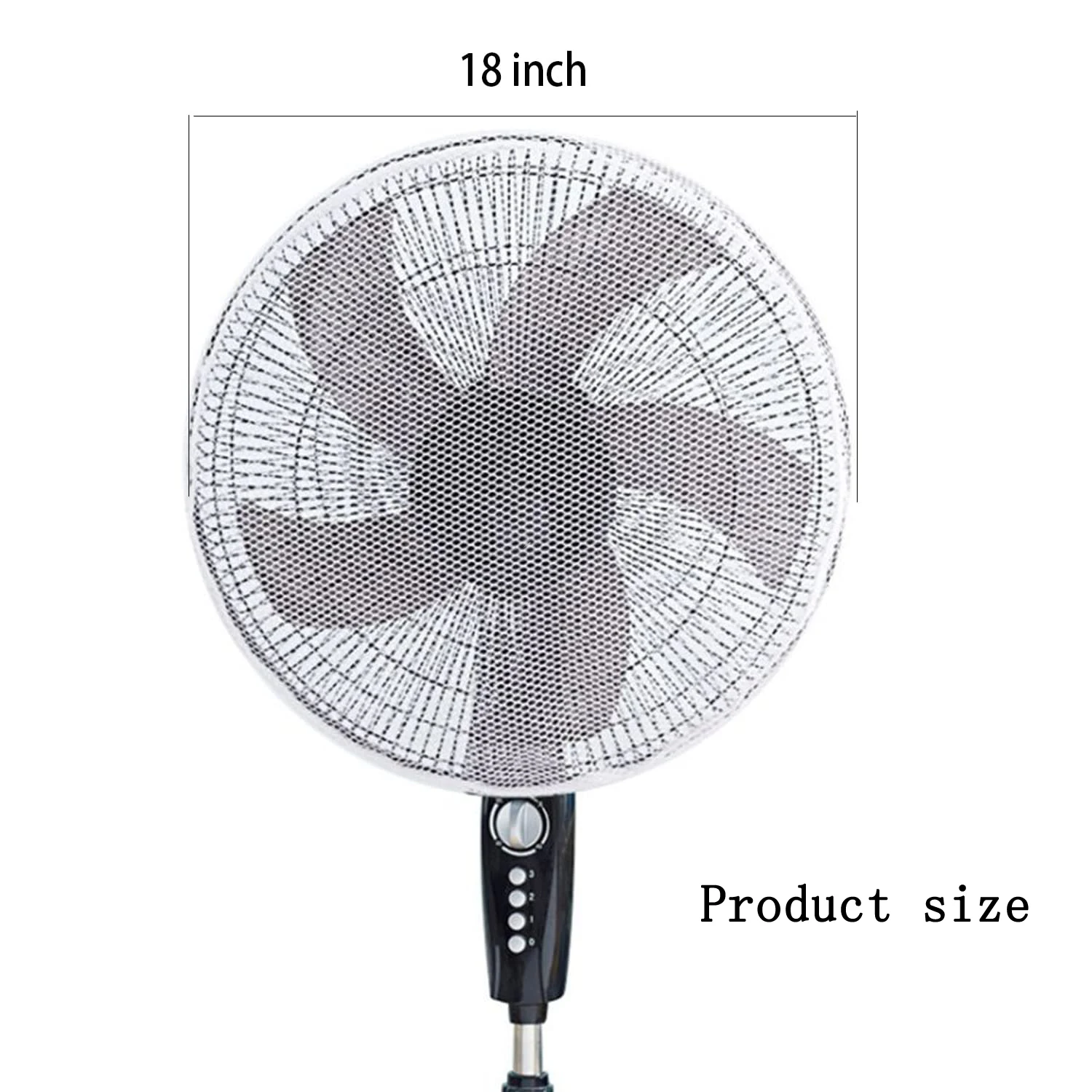 BOUSSAC 2PC White Electric Fan Covers for Baby Kids Finger Protector Safety Mesh Cover Fan Guard Home Office Dust Cover