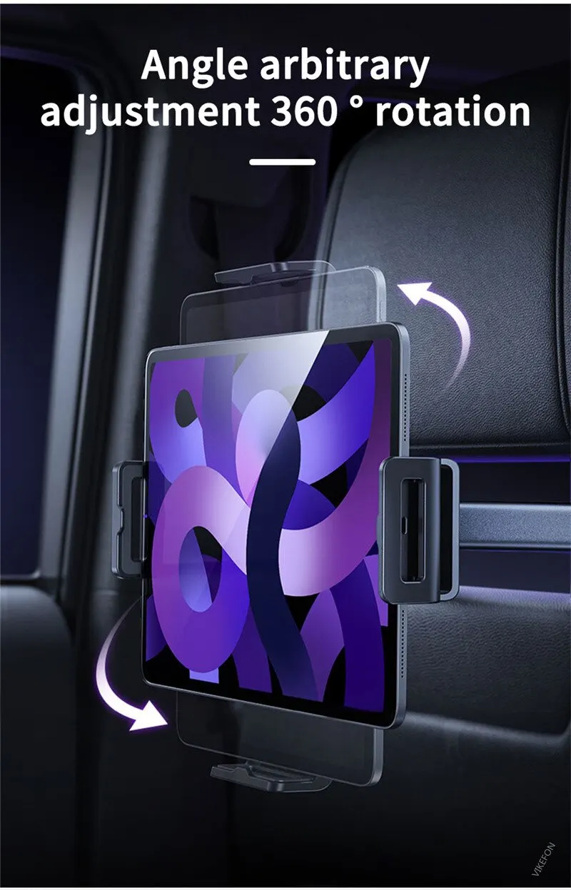 S23235c5042ec452696cfd5dd0a014381M Telescopic Car Rear Pillow Phone Holder Mount Tablet Car Stand Seat Rear Headrest Mounting Bracket for Phone Tablet 4-12.9 inch Mallzona