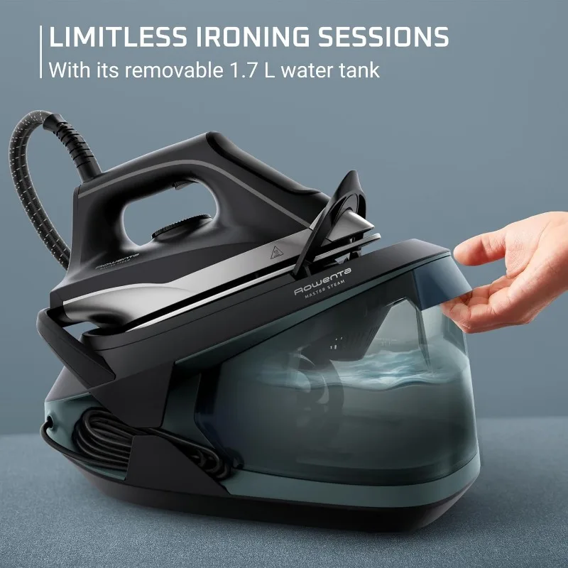 Rowenta, Iron, Pro Master Steam, Steamer for clothes, High Pressure Professional Steam Station, Stainless Steel Soleplate 57 oz 4