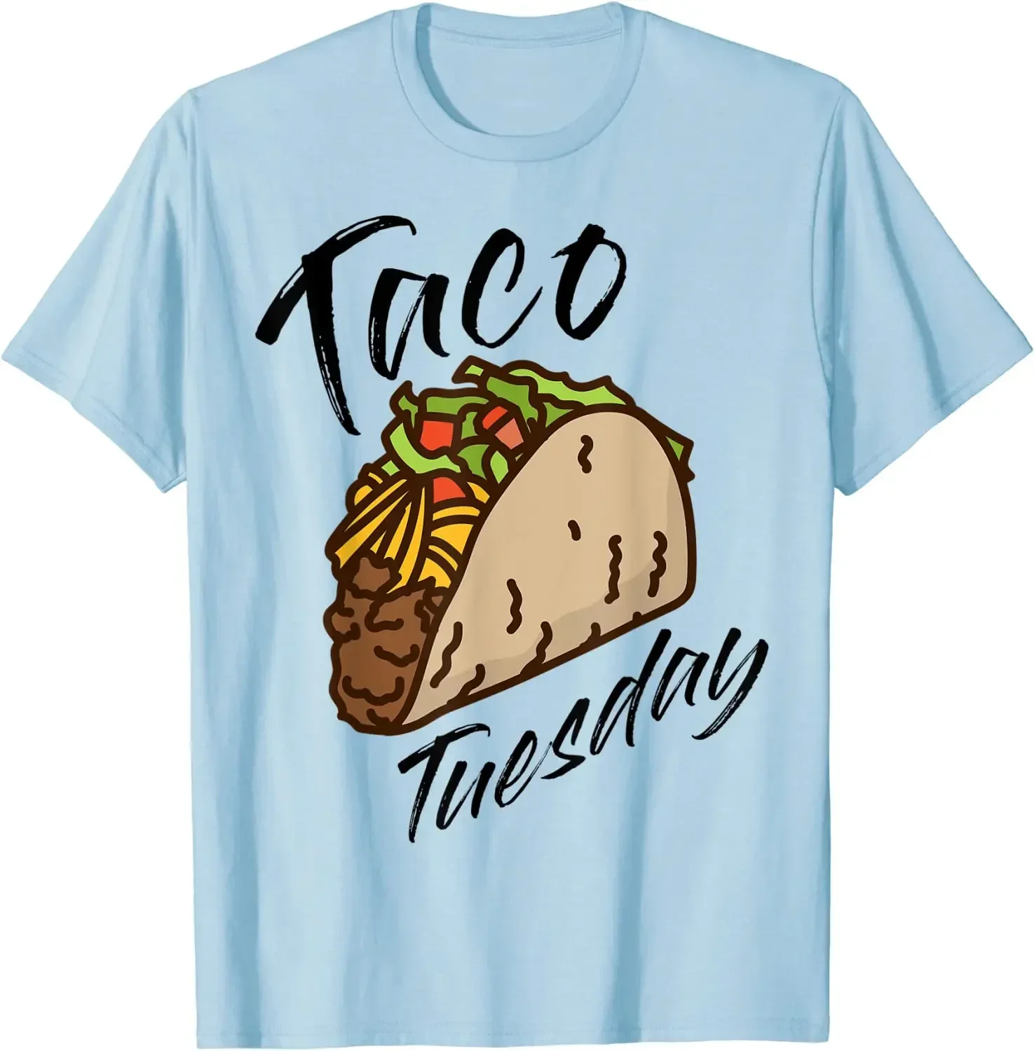 

Футболка мужская оверсайз из хлопка, Классическая рубашка с рисунком Тако Ко, вторник, Тако, повседневная одежда