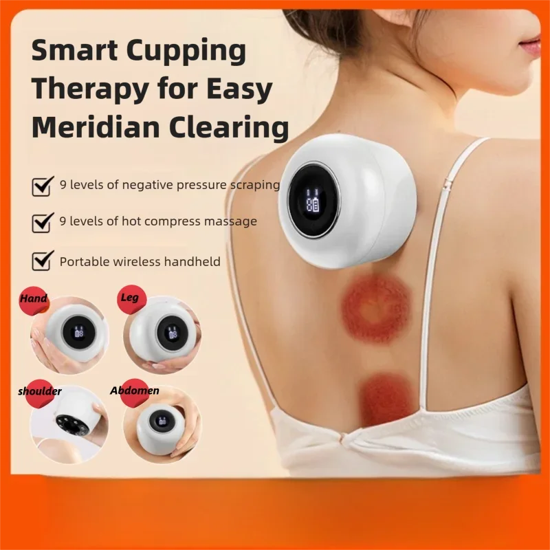 Electric Cupping Massager with Hot Compress for Body Relaxation