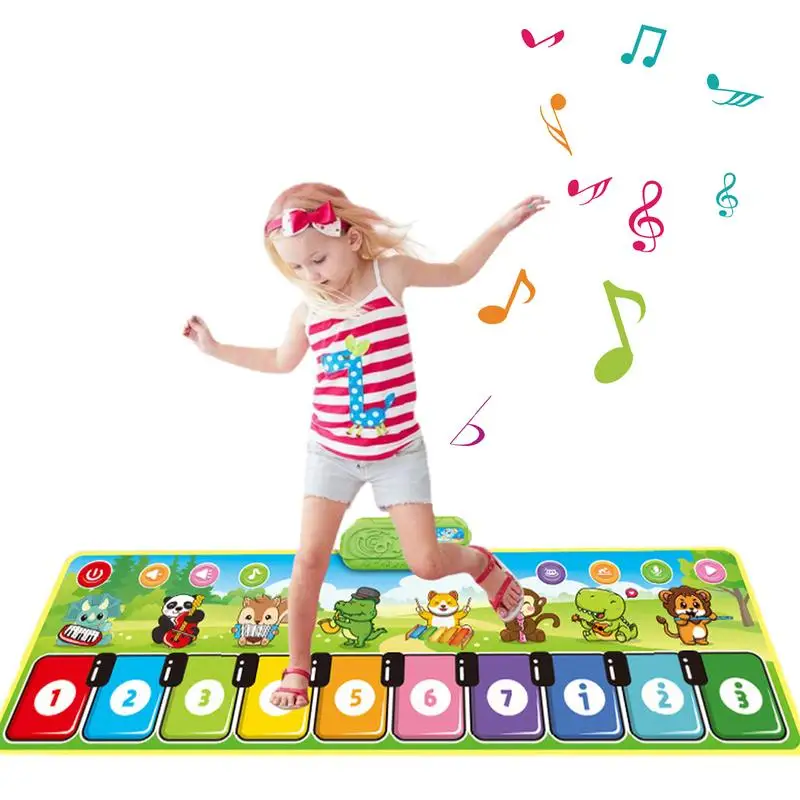 

Baby Musical Piano Mat Durable Piano Keyboard Mat Musical Toys Child Floor Piano Keyboard Carpet Early Education Toys For Baby