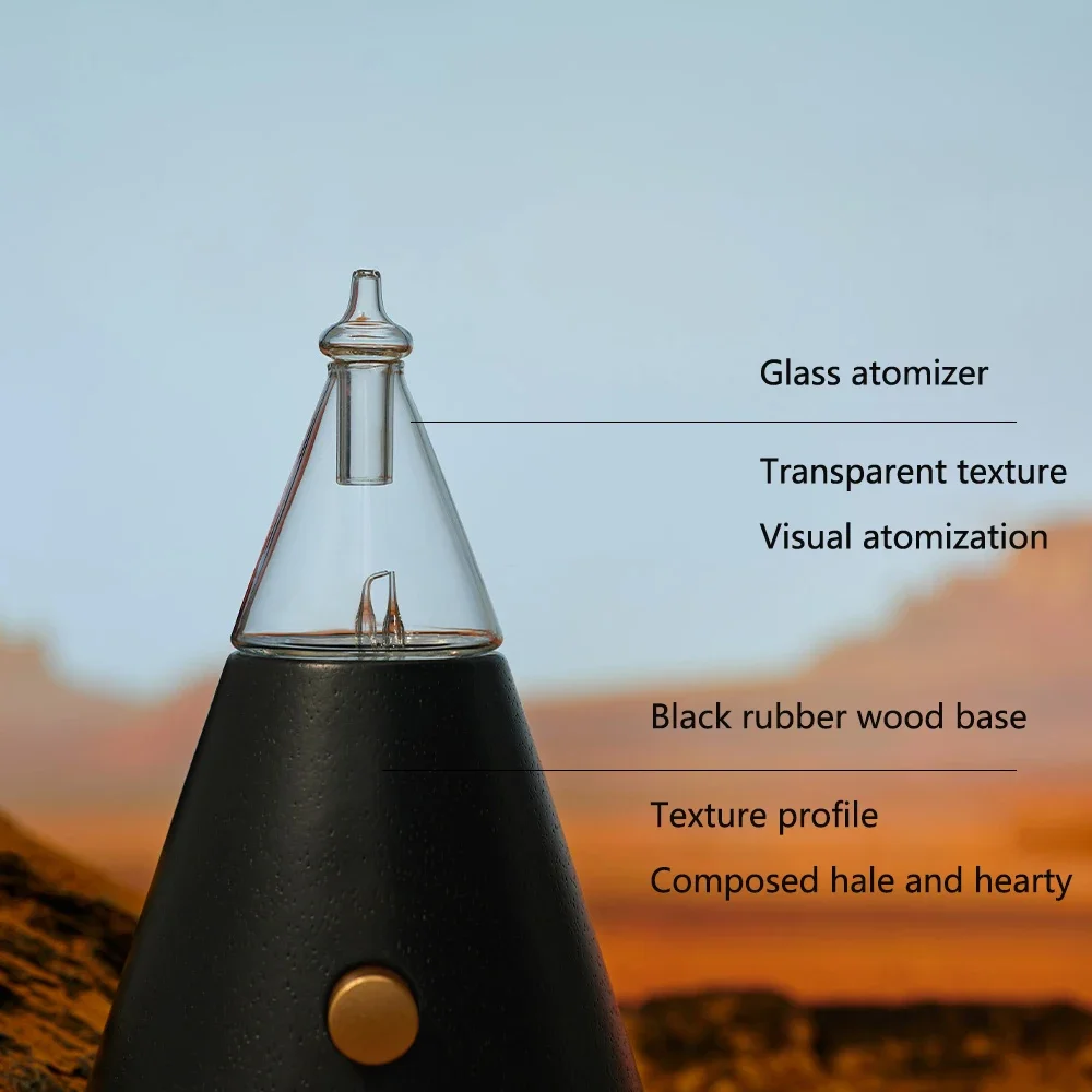 Waterless Essential Oil Ultrasonic Aromatherapy Scent Machine Air Nebulizing Glass Aroma Diffuser Room Office Gift_voghion.com