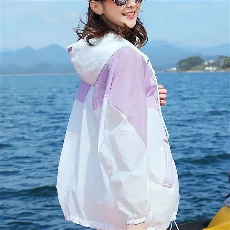 Veste de plage à capuche pour femme, vêtements de protection solaire pour  femme, haut à manches longues pour femme, crème solaire rose, vêtements  d'été décontractés, 2023 - AliExpress