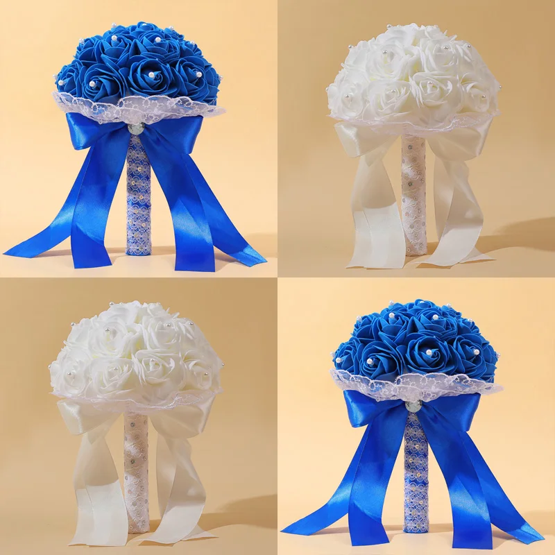 Elegant handmade foam rose bouquets for brides and bridesmaids-perfect for weddings, balls, engagements and anniversaries