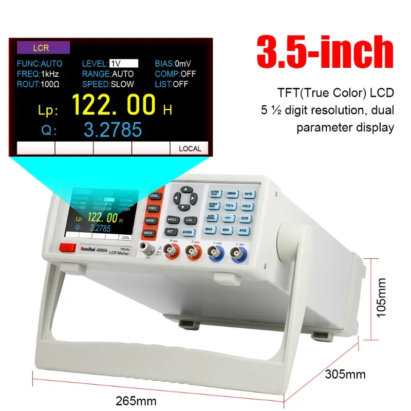 4090 Digital LCR Meter Desktop Capacitance Resistance Impedance Inductance Measure Instrument Electric Bridge Component 2