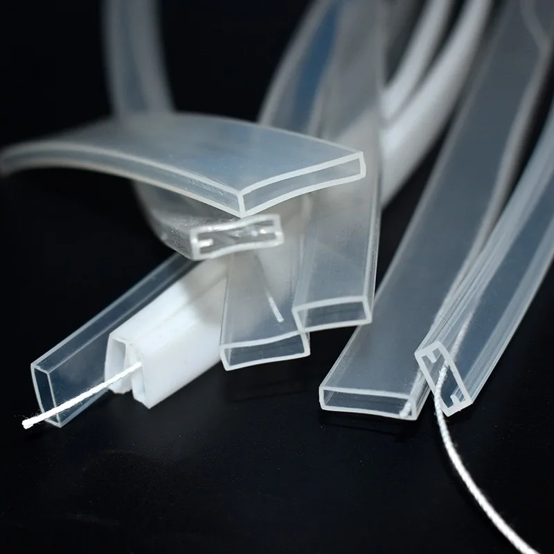 LED Silicone Tube Milky/Transparent White/Black Flexible Protection Cover Waterproof For 8/10/12mm WS2812B WS2811 5050 Led Strip