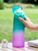 1pc Gradient Air Water Bottle With 1PC Random Bear Shape Scented Flavor Pods Drinks Bottles Outdoor 0 Sugar 0 Calorie Water Cup 5