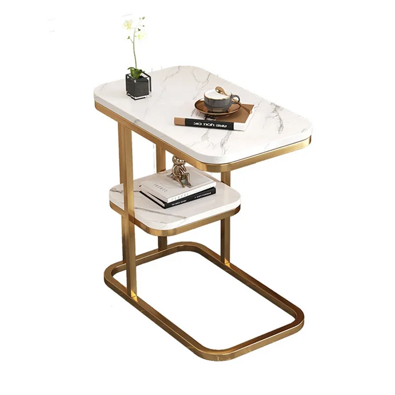 

Современный маленький прикроватный столик, роскошный квадратный угловой журнальный столик для гостиной, маленький столик для хранения на балконе