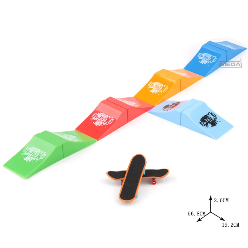 10 In 1 Mini Rampa Finger Skateboards Skate Park Rampa Parti Per Tech Deck Scene Venue Combination Set Bambini Indoor Home Toys