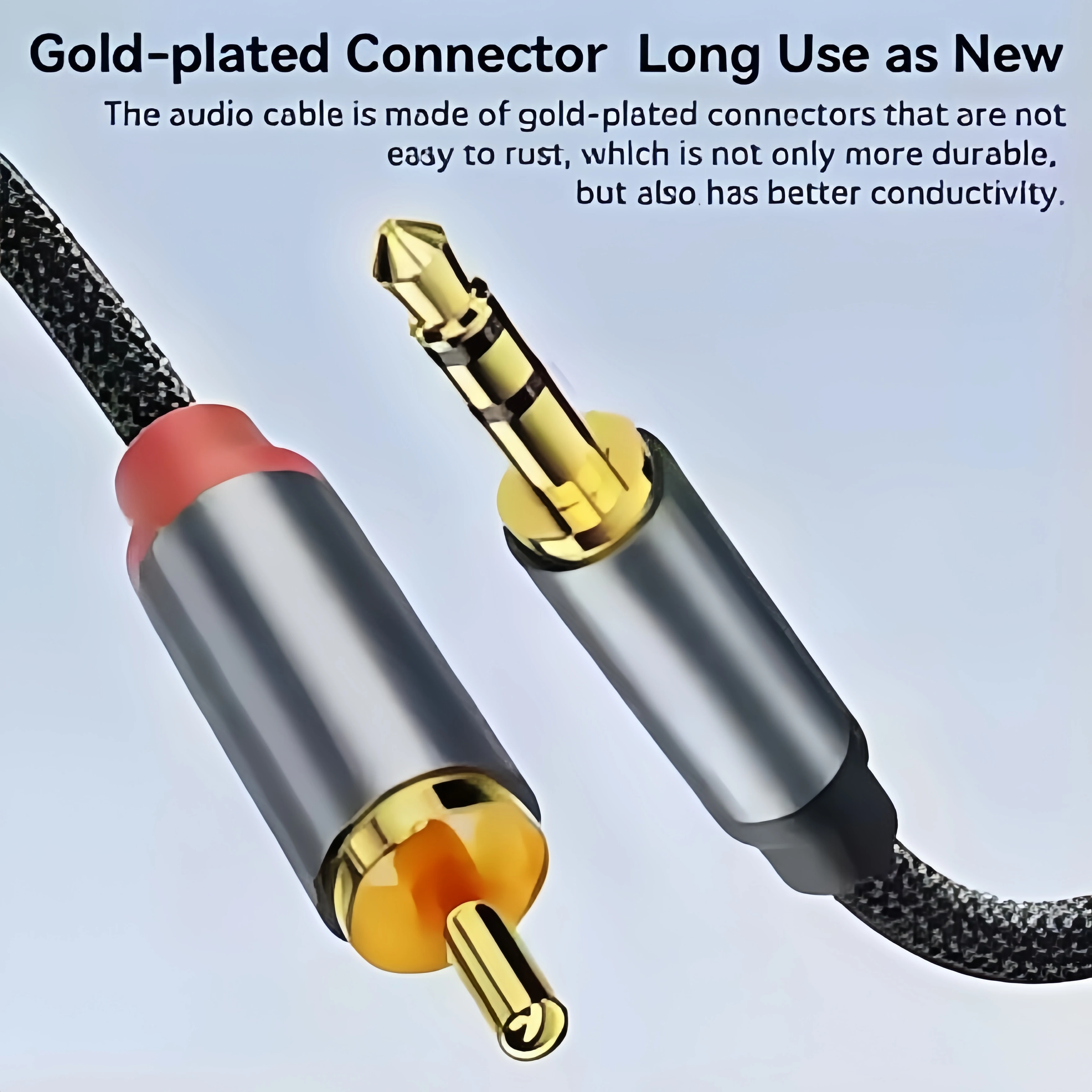 Premium 3.5mm to RCA Audio Splitter Cable - High-Fidelity Sound Connection Adapter