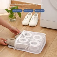 Mesh Laundry Bags Shoes Storage Organizers Bag Anti-deformation Zipper Travel Shoes Clothes Storage Bags Shoes Airing Dry Tool 1