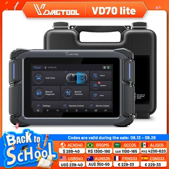 VDIAGTOOL VD70 Lite Strumento Diagnostico per Auto, Scanner Automobilistico con Programmazione Chiavi, 31+ Funzioni di Reset, DOIP CANFD, Aggiornamenti Gratuiti