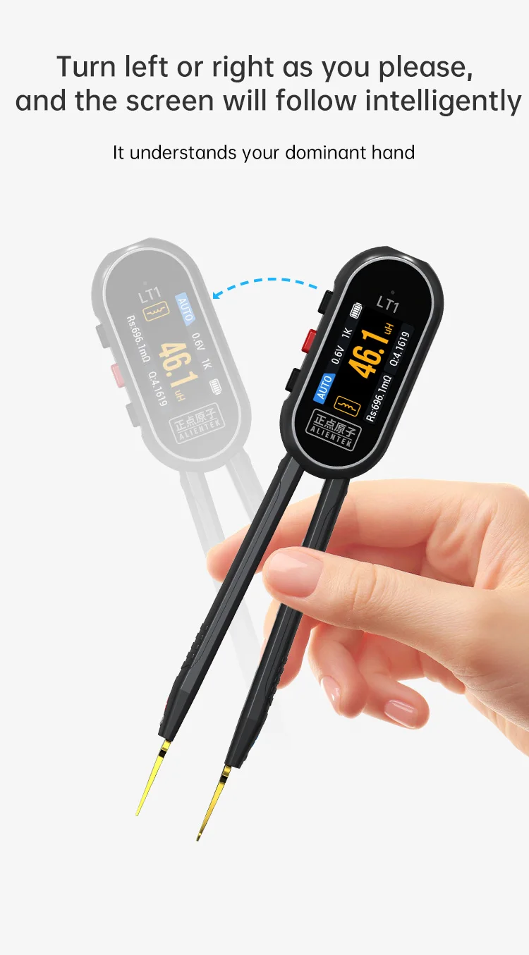 LT1 LCR Smart Tweezer LCR SMD ESR Mini Tester Resistance Capacitance Inductance