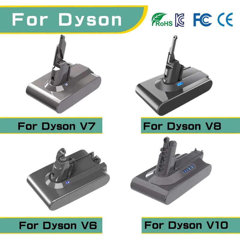 

New 21.6V Replacement Lithium Battery for Dyson V6 V7 V8 V10 SV12 DC62 SV11 sv10 Handheld Vacuum Cleaner