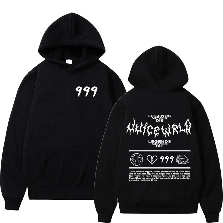 

Hip Hop Rapper Juice Wrld 999 Hoodie Men Women Cotton Fashion Pullover Sweatshirt Oversized Hoodies Streetwear Winter Clothes