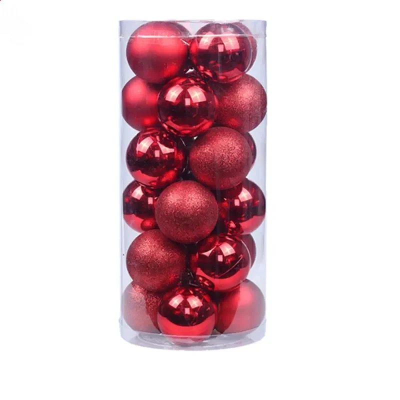 1 caja de bolas de Navidad, adornos para árbol de Navidad, bolas colgantes para árbol de Navidad, decoración para fiesta en el hogar, regalo de Año Nuevo 2025, Navidad