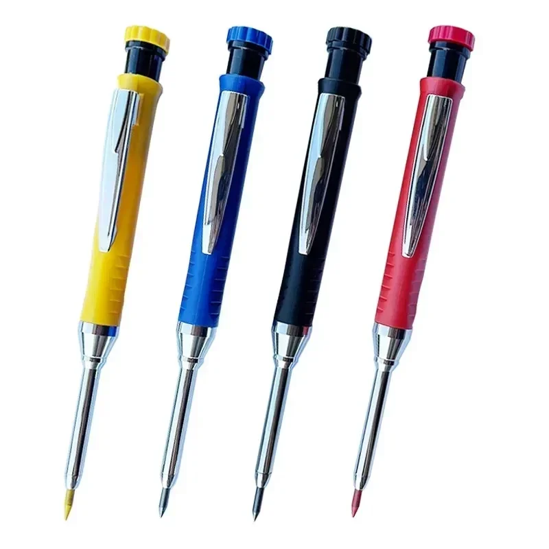 Carpenter Pencil 2.8mm Solid With Sharpener Woodworking Construction Long Head