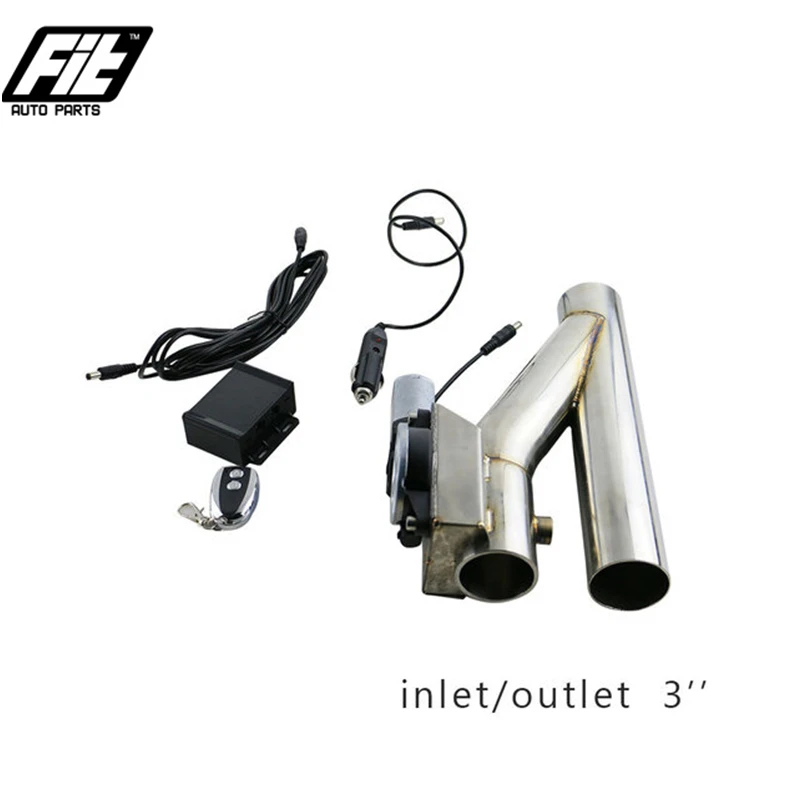 Universal Stainless Steel Car Motorized Electric Exhaust Cutoff Bypass