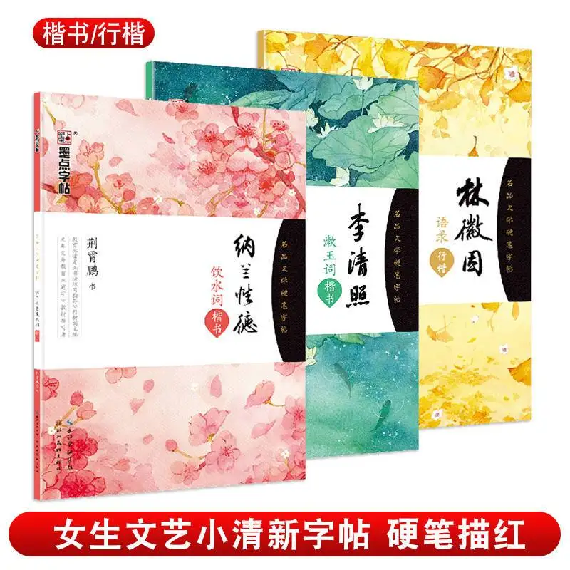 

Каллиграфия с чернильными точками, обычный сценарий Li Qingzhao Lin Huiyin в обычном сценарии небольшой и свежий