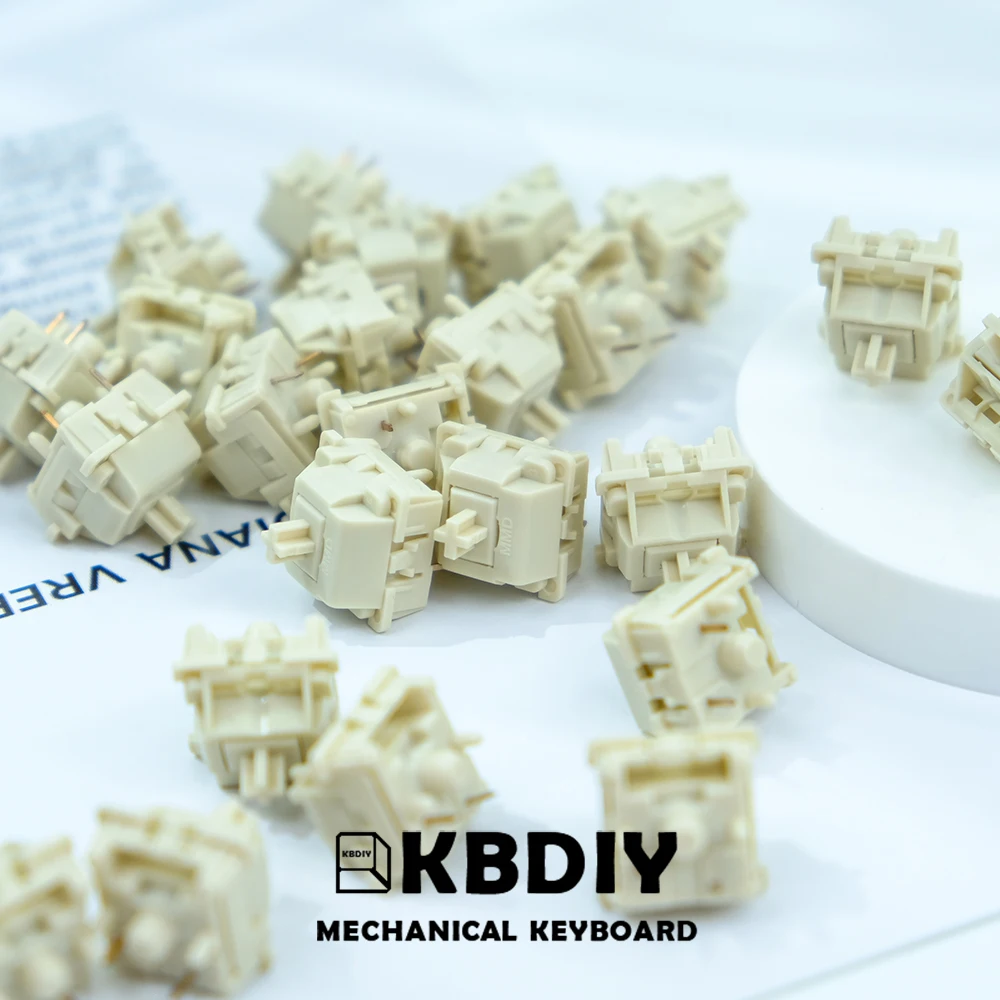Custom Faça Você Mesmo Kit Teclado Mecânico Acessórios para Jogos Ice Cream v4 Switch Linear 5pin 45g Interruptores Pom Gmk67 Gk61 Rgb mx Mmd