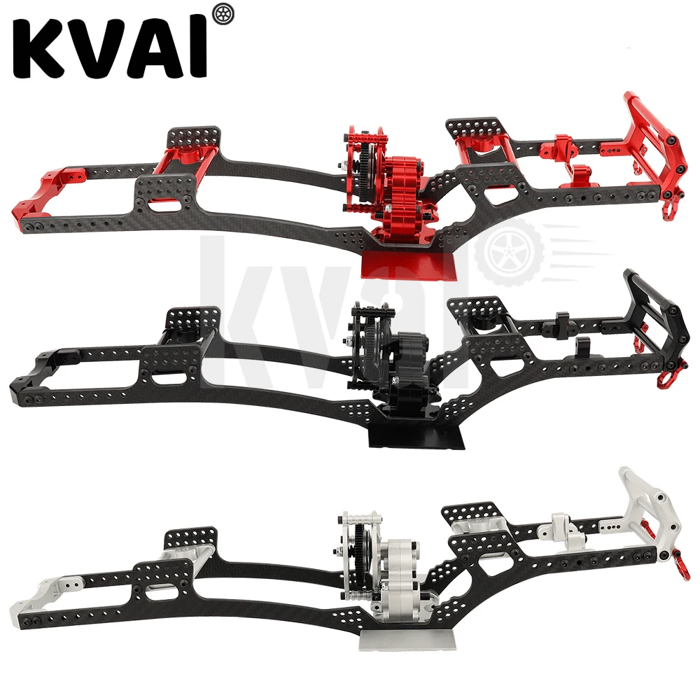 

Lower Center Of Gravity LCG Rails Carbon Fiber Chassis Frame Girder Gearbox For 1/10 RC Crawler Axial SCX10 I II III Capra