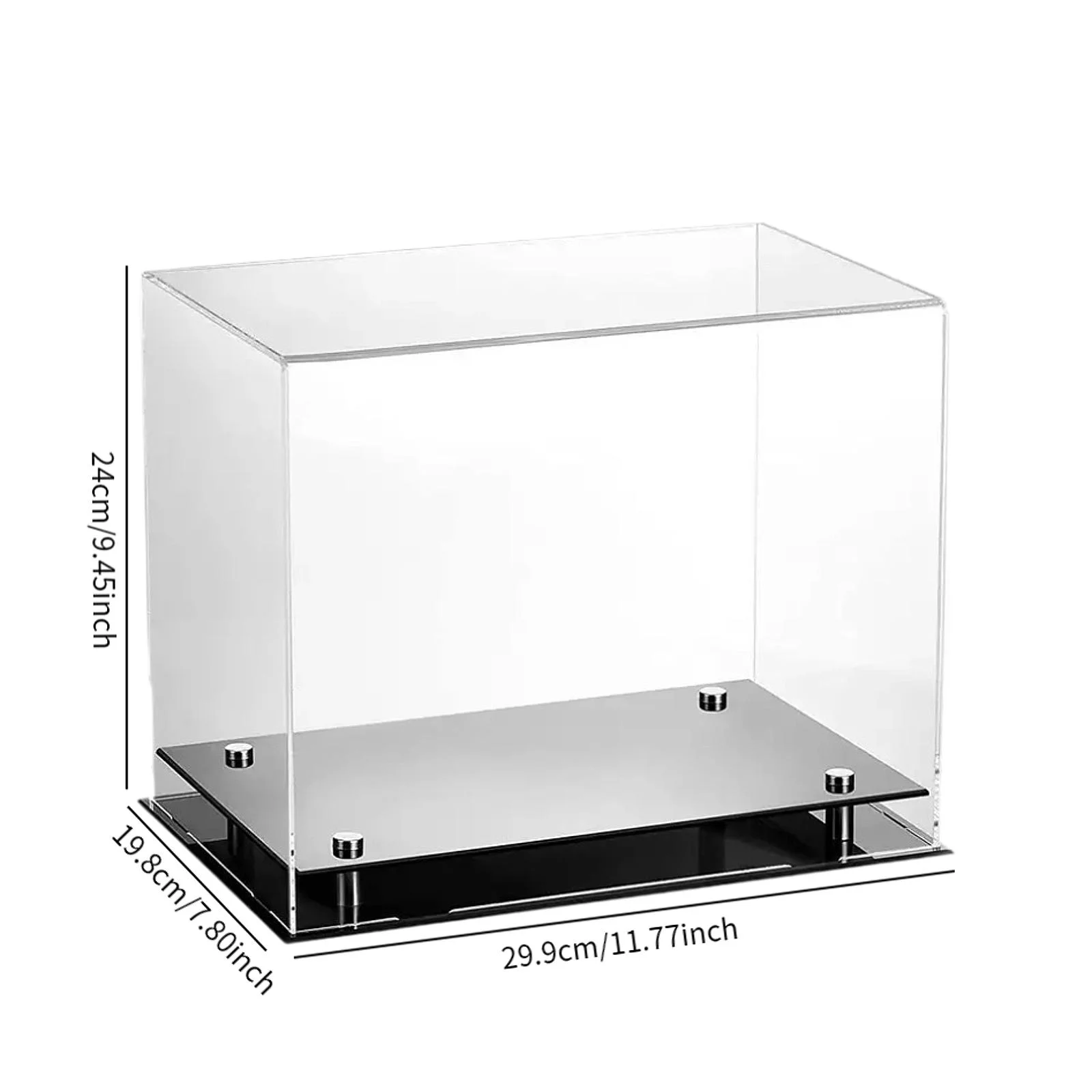 Acrylic Boxing Glove Display Case Fathers Day Gifts with Base Riser Stand Souvenir Storage Box Clear Storage Box for Living Room 6