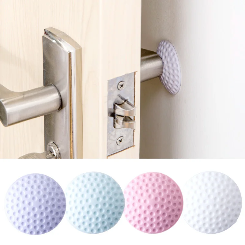 Soft Rubber Pad To Protect The Wall door stopper silicone door stopper door stopper bumpers Self Adhesive Door Stopper Golf Modelling Door Fender Stickers (White/Blue/Pink/Green/Purple)