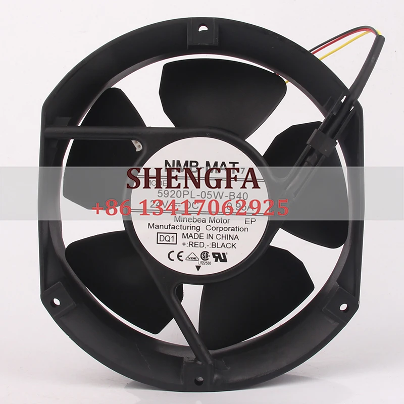 NMB 5920PL-05W-B40 Case Cooling Fan DC24V 0.95A 172x150x50MM 17CM 17251 Waterproof Axial Flow Converter Ball Exhaust