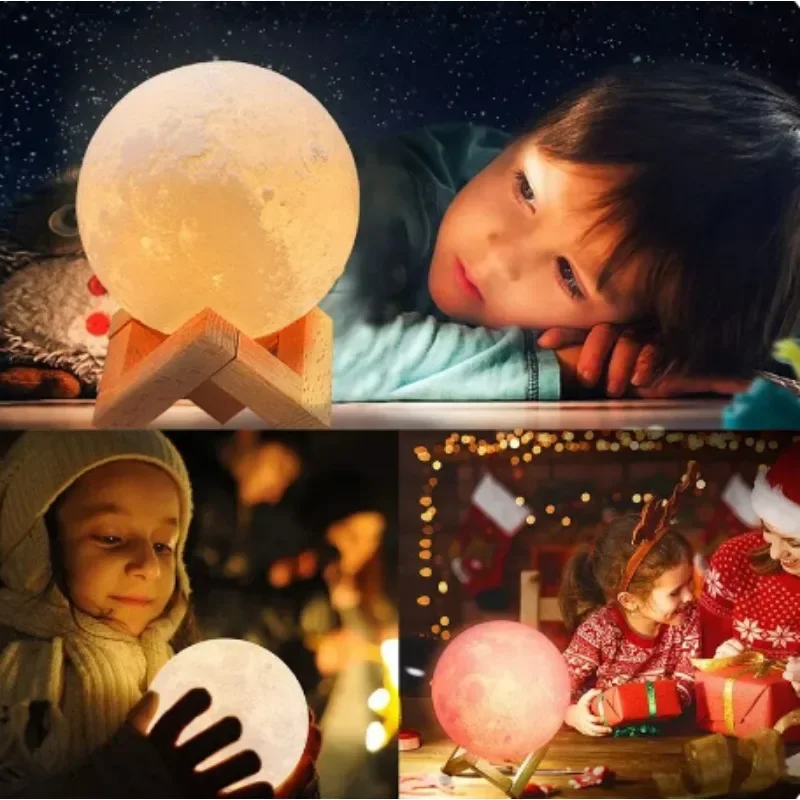 1 LED Moon Light Galaxy Light DIY Moon Night Light Bedroom Decoration