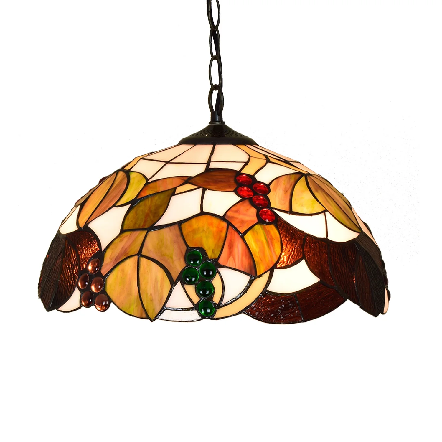stained glass ceiling light