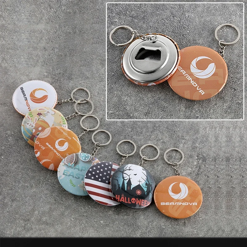 Button Making Supplies Badge Parts 50pcs for DIY Keychain Bottle Opener Accessories